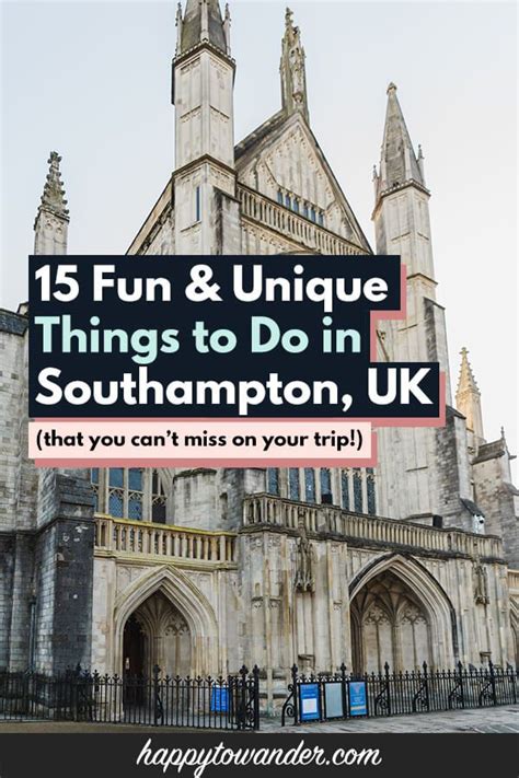 15 Unique & Fun Things to do in Southampton, England .